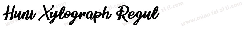 Huni_Xylograph Regul字体转换